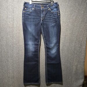 Silver Jeans Suki Bootcut Jeans Women 31x34 Dark Wash Stretch Denim